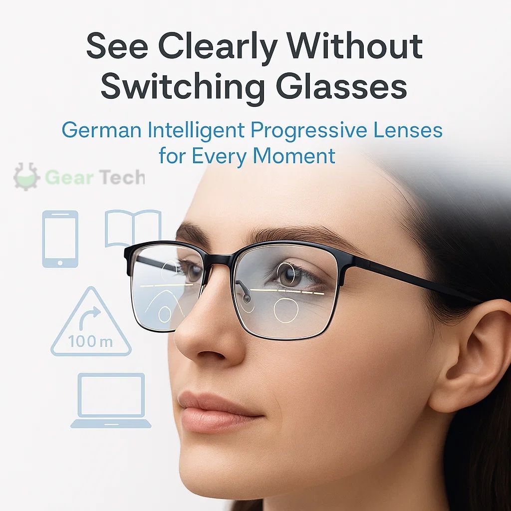 German Designed Progressive Eyeglasses for Clear All-Day Vision