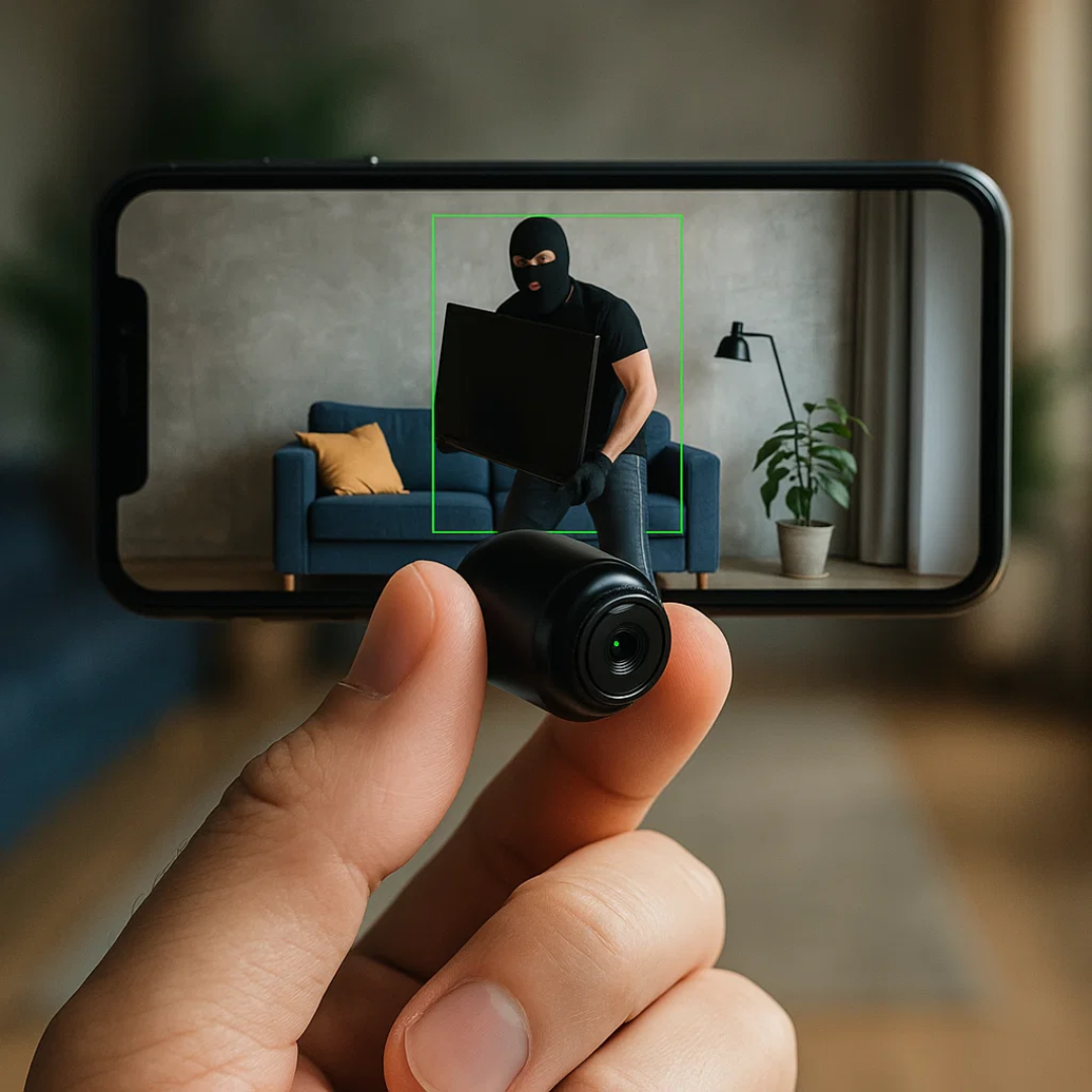 AeroGuard Mini Wireless Hidden Camera With Audio For Nanny Monitoring