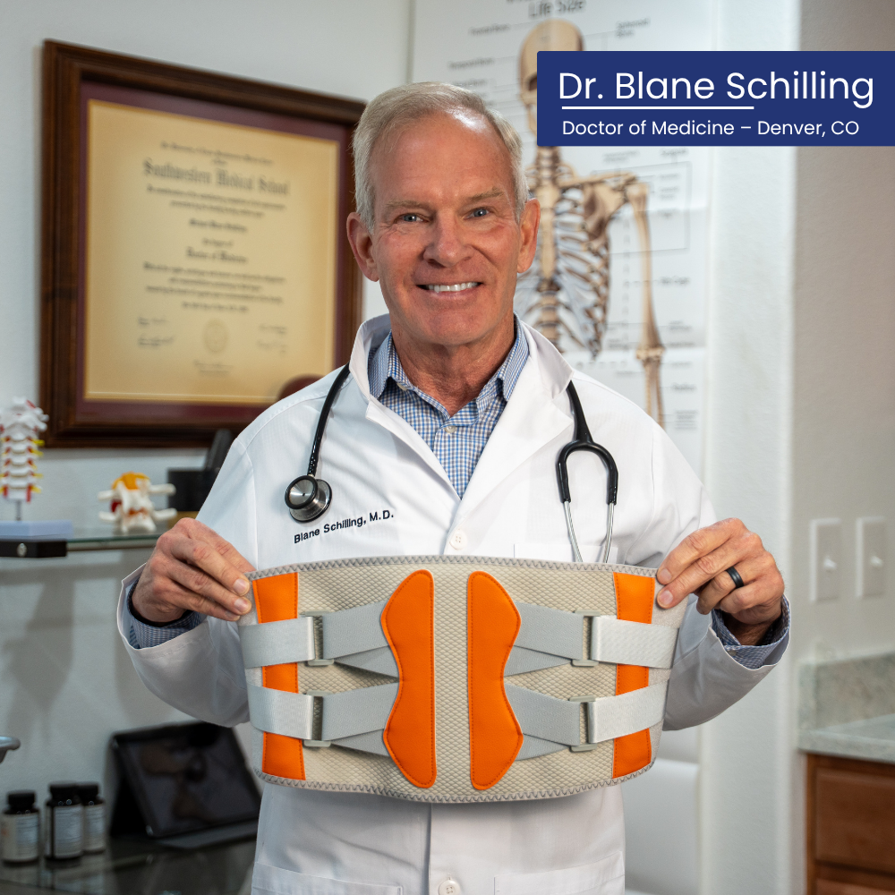 ReliefFlow Adjustable Back Support Belt With Heat and Vibration