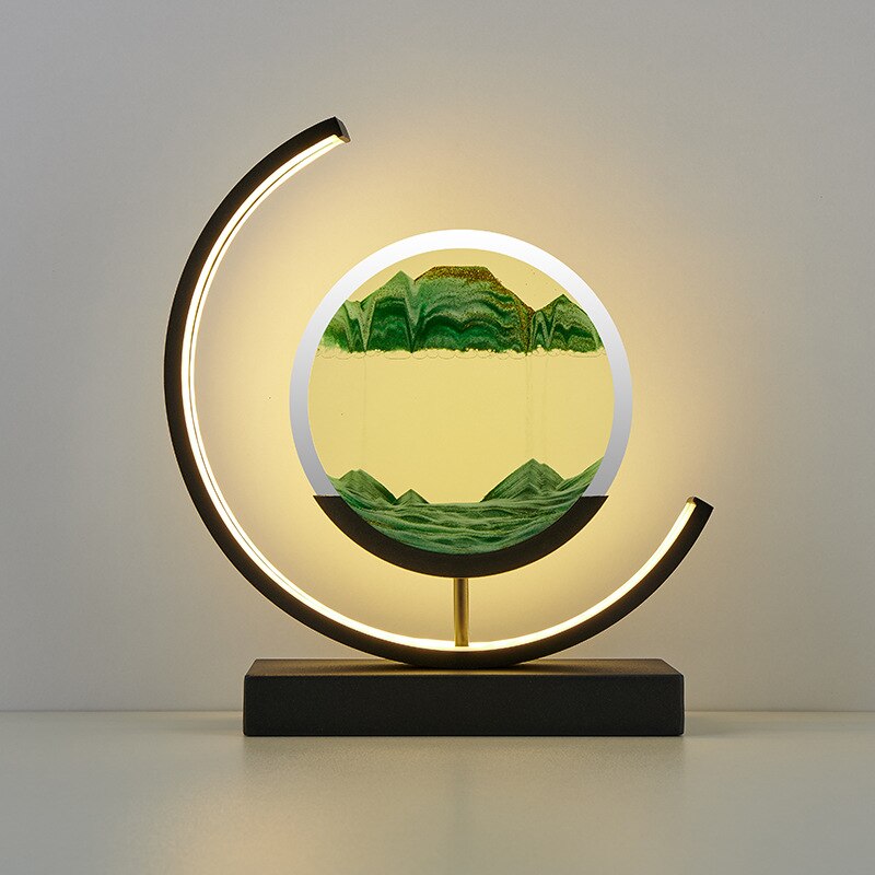 NovaQuell LED Quicksand Table Lamp With Bright Motion