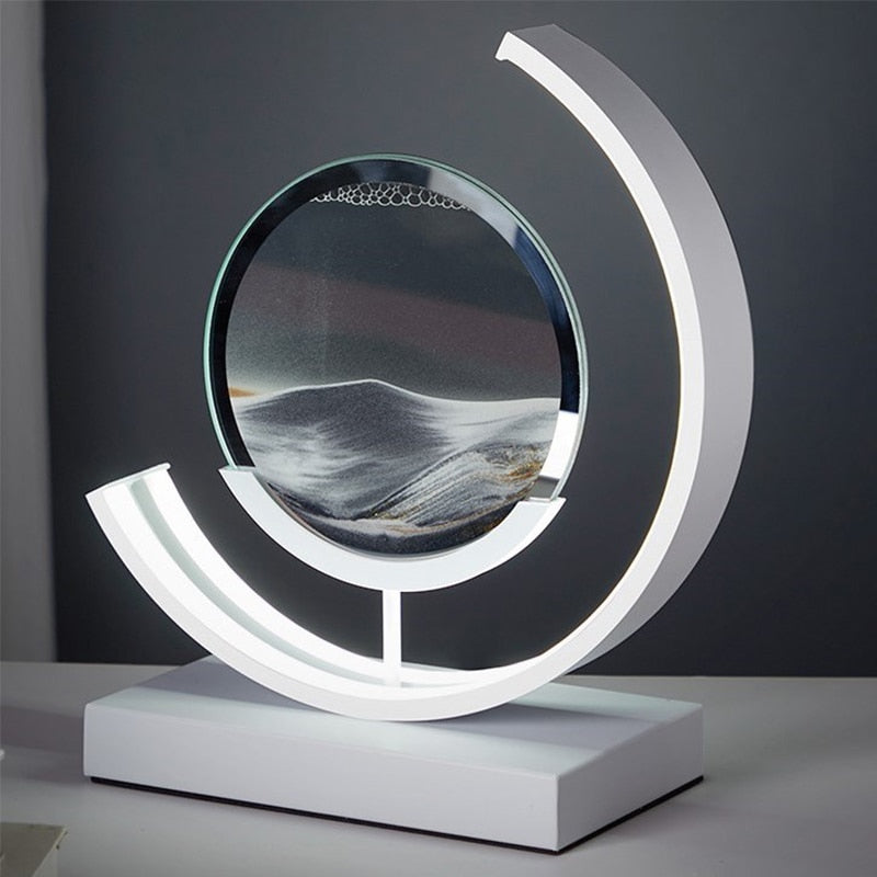 NovaQuell LED Quicksand Table Lamp With Bright Motion