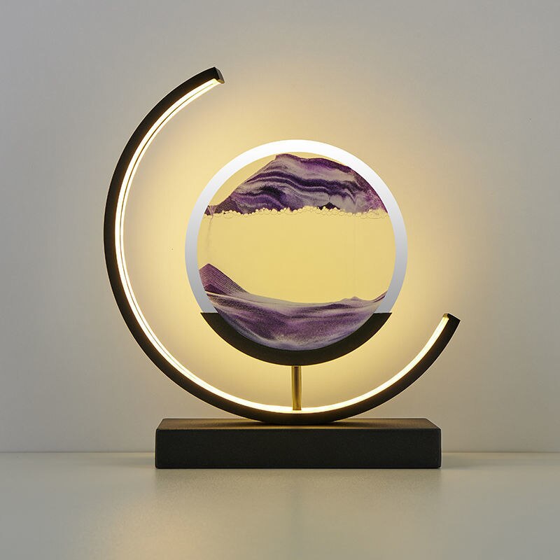 NovaQuell LED Quicksand Table Lamp With Bright Motion