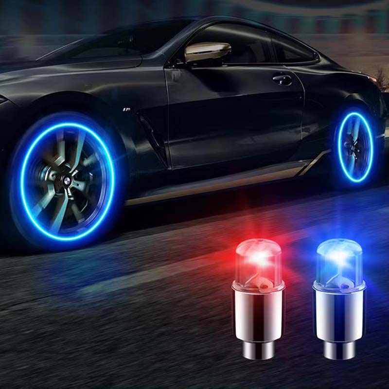 LumaValve LED Tire Valve Caps For Night Riding Safety