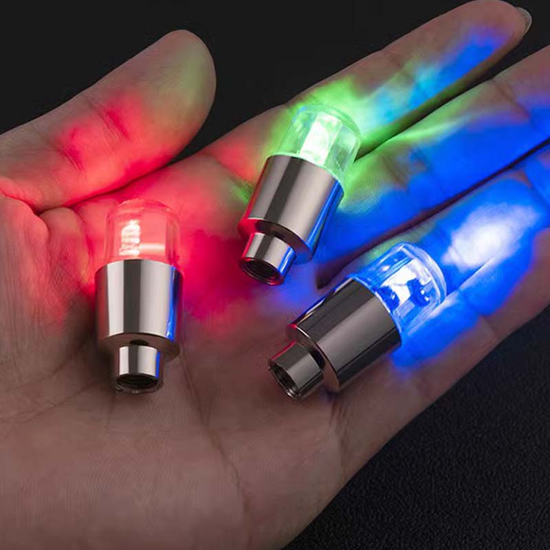 LumaValve LED Tire Valve Caps For Night Riding Safety