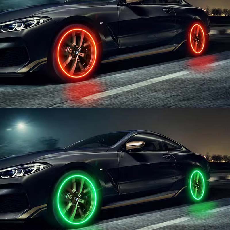 LumaValve LED Tire Valve Caps For Night Riding Safety