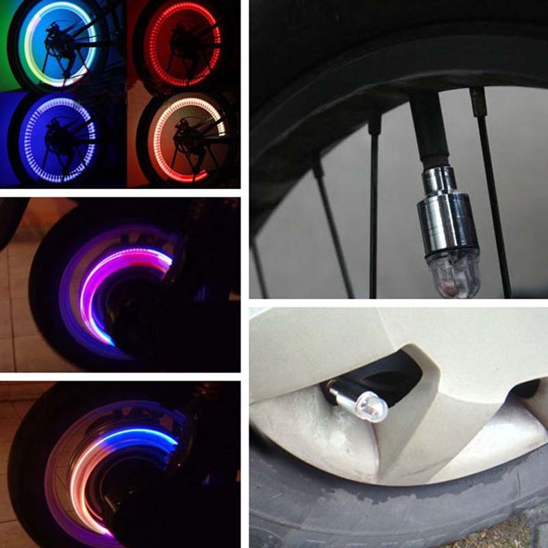 LumaValve LED Tire Valve Caps For Night Riding Safety