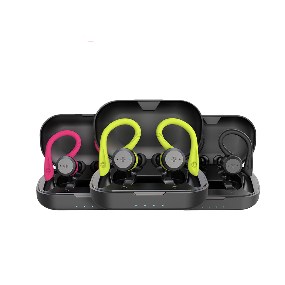 PulseGuard Bezprzewodowe Sportowe Słuchawki douszne 20 godzin pracy Bluetooth 5 IPX7