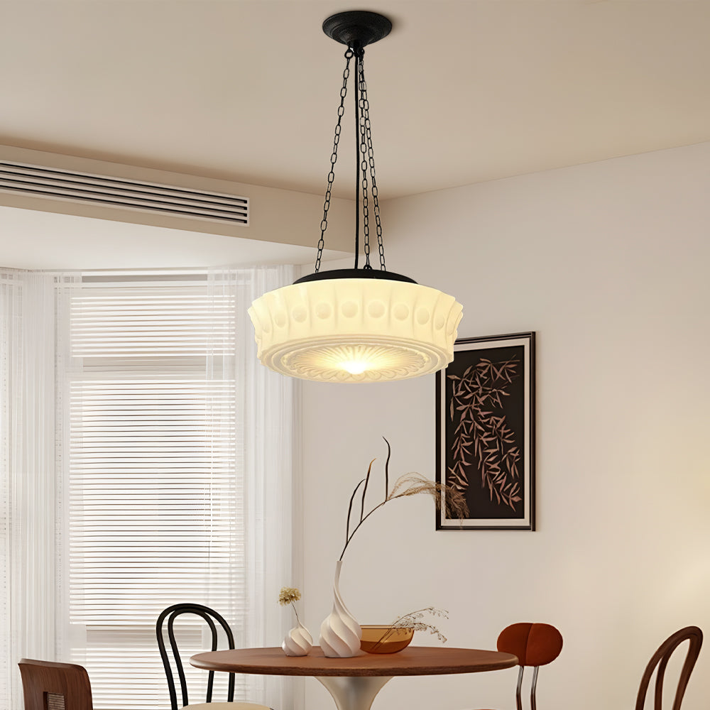 Lunaria Milky White Minimalist Pendant Lamp With Soft Glow By Ardent