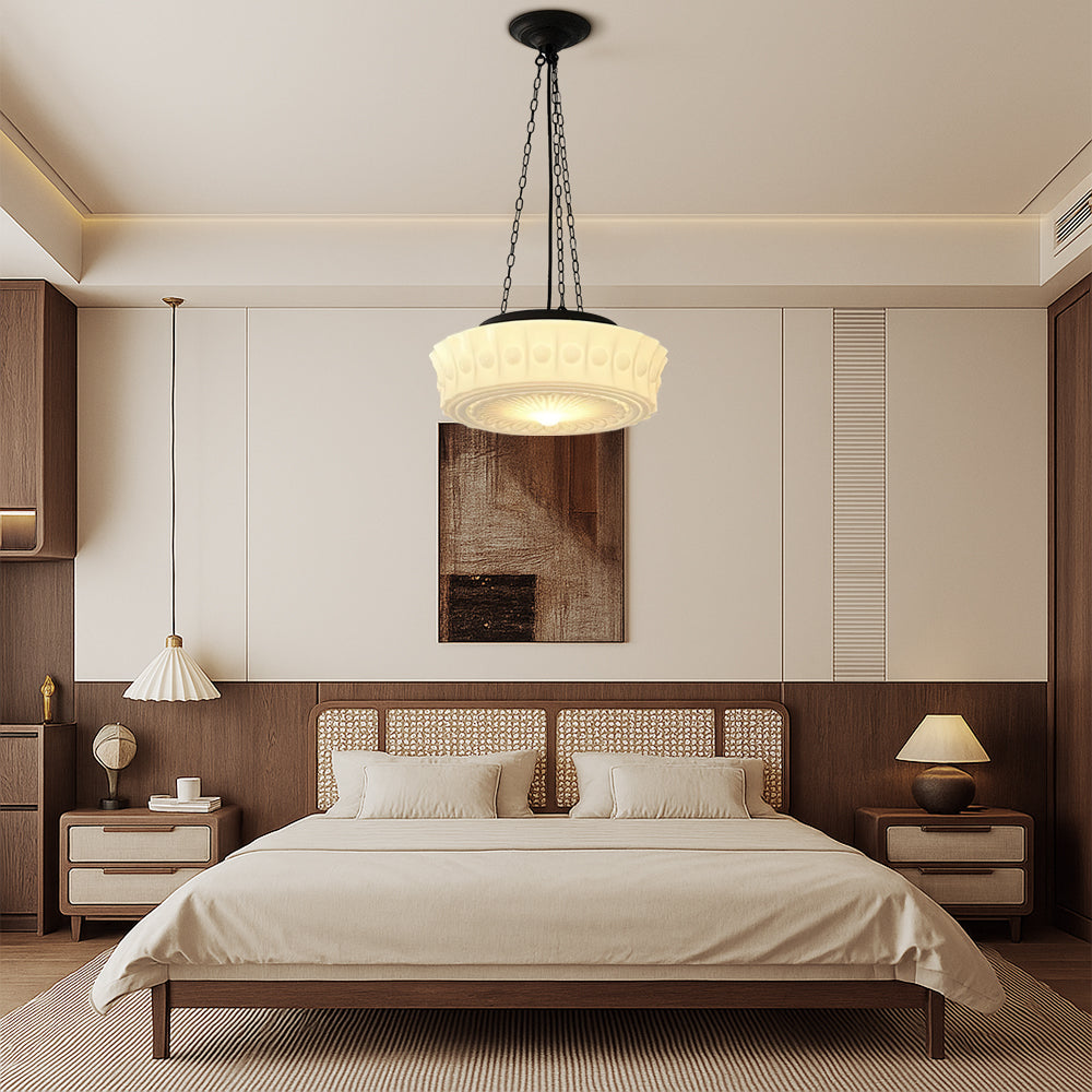 Lunaria Milky White Minimalist Pendant Lamp With Soft Glow By Ardent