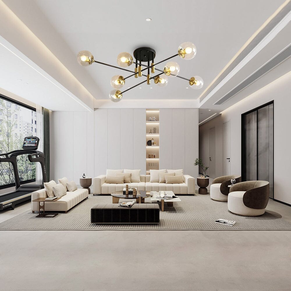 Lyra 8-Light Nordic Chandelier Handcrafted Modern Ceiling Fixture
