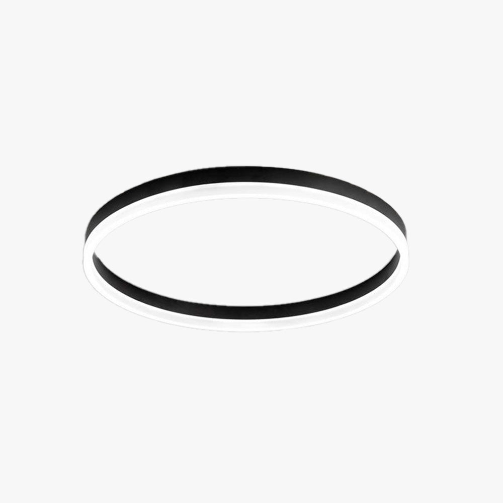 Velora Ring LED Ceiling Light Dimmable Black White Gold