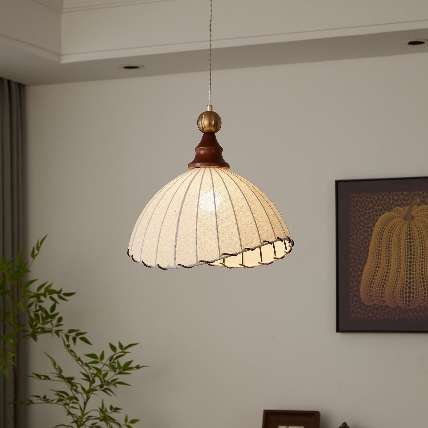 Nyvera Modern Fabric Pendant Light for Dining Room