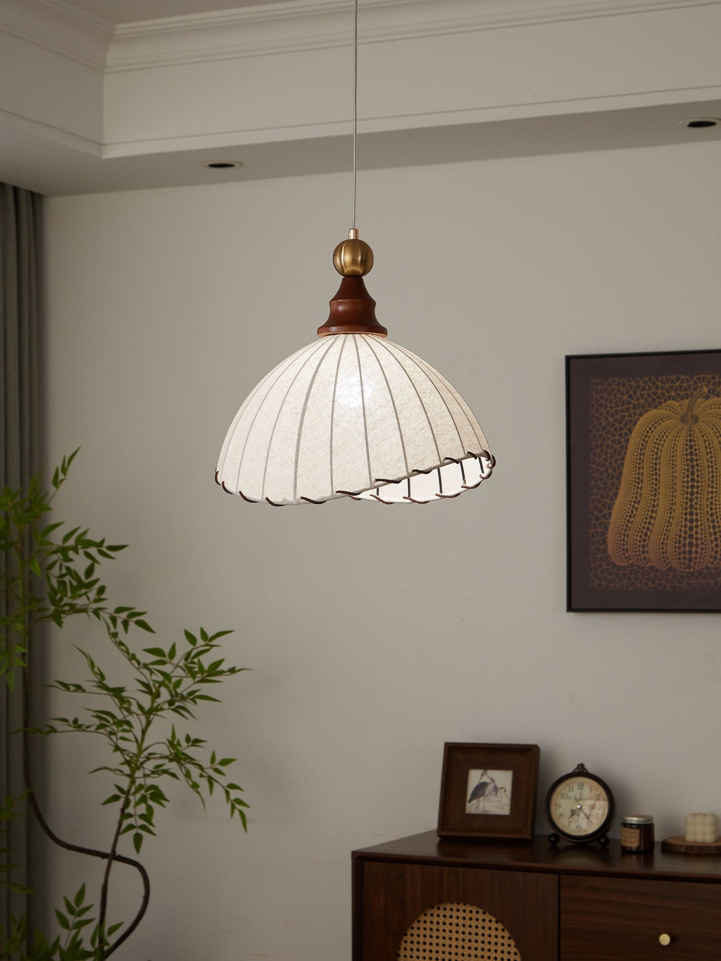 Nyvera Modern Fabric Pendant Light for Dining Room