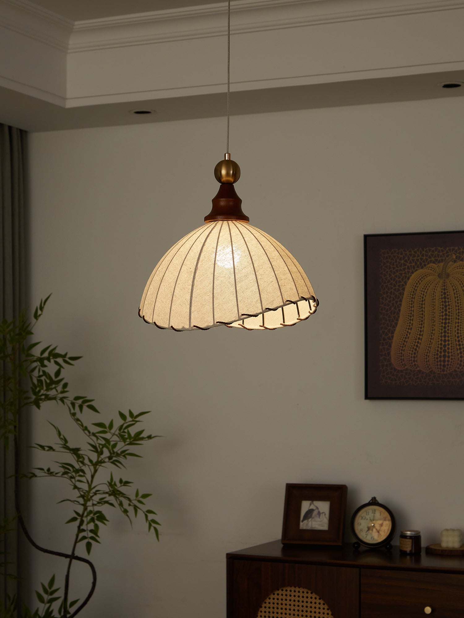 Nyvera Modern Fabric Pendant Light for Dining Room