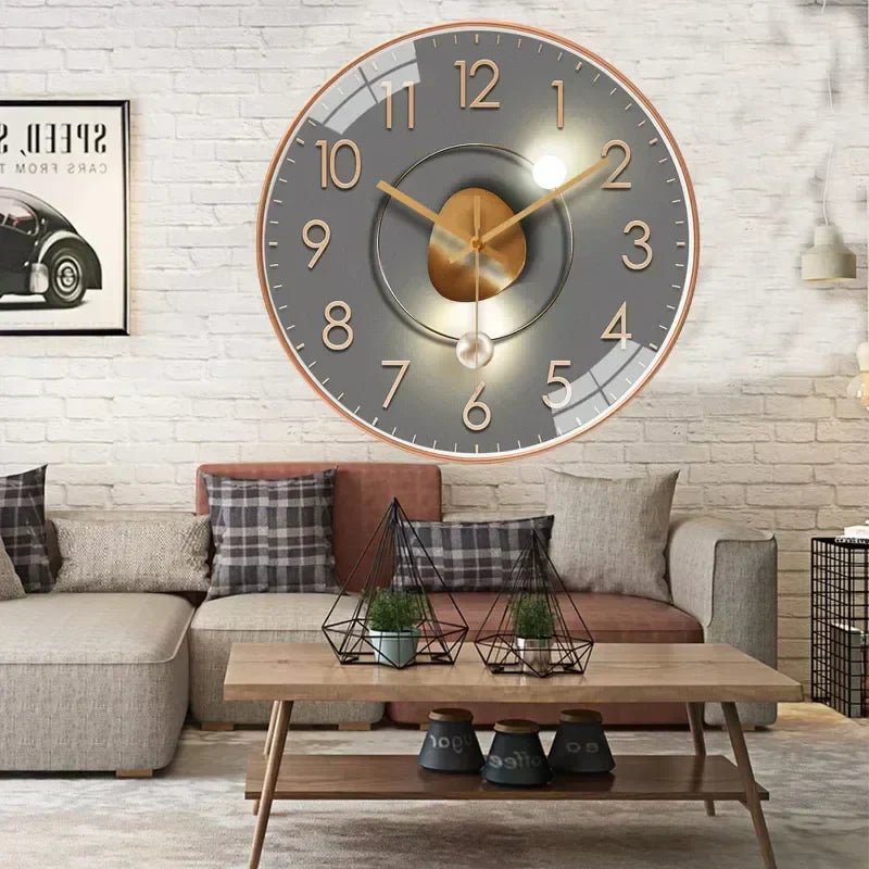 Nástěnné hodiny NovaTime v minimalistickém stylu s nadčasovým designem a přesným mechanismem