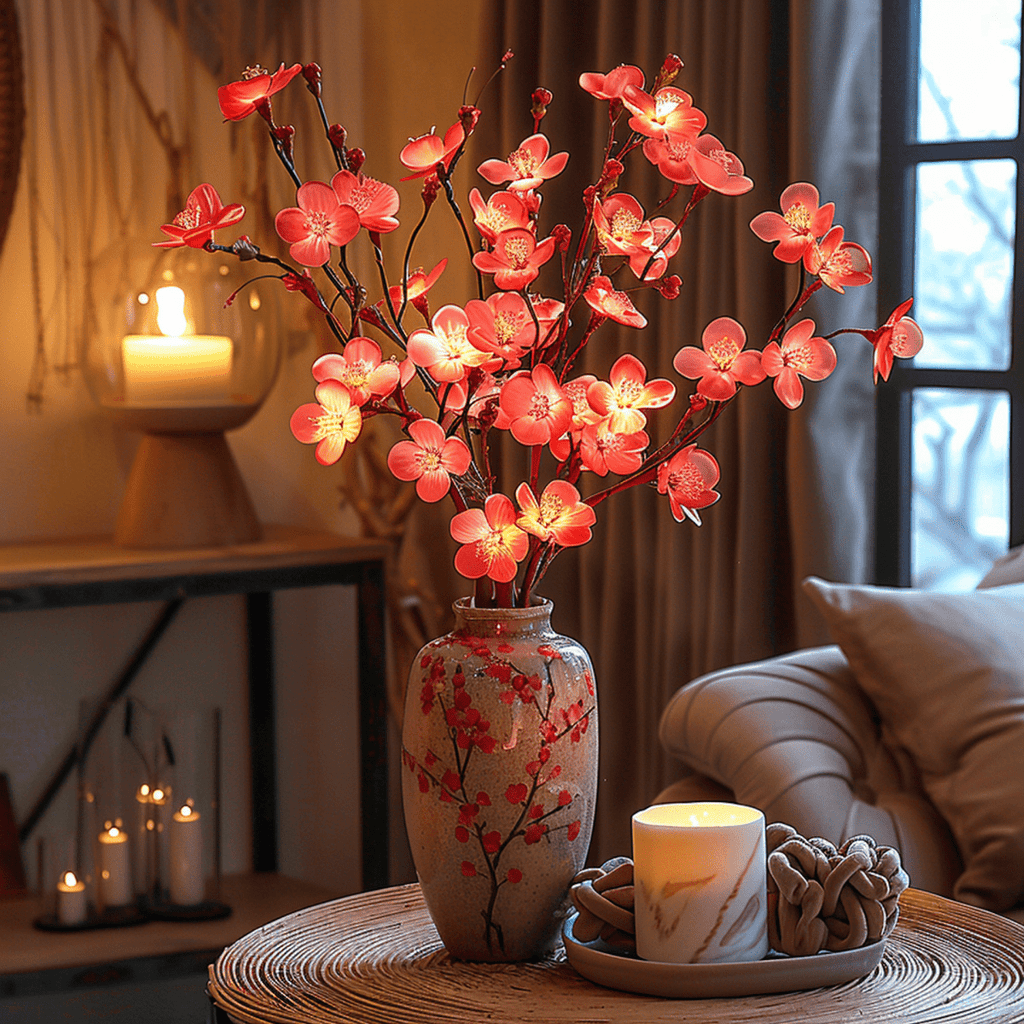 LumaTwig 70cm LED Taklamp Met Natuurlijke Bosachtige Esthetiek