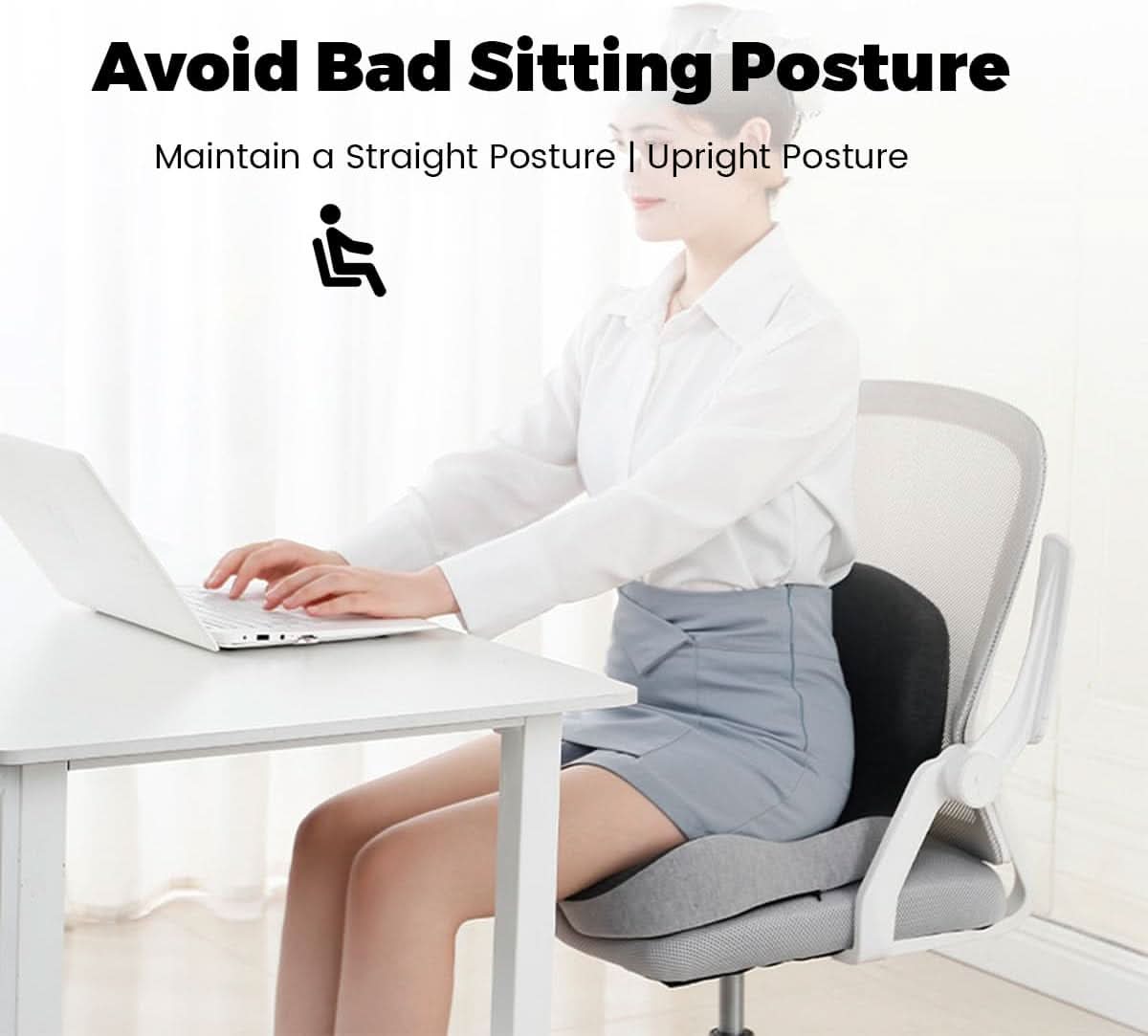 ProPosture Premium Memory Foam Cushion For Posture And Comfort