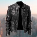 Classic Leather Motorcycle Jacket With Premium Genuine Leather Modern Fit