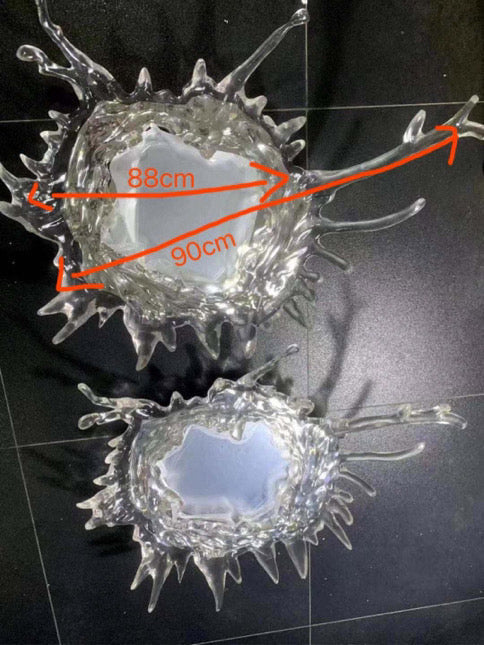چراغ دیواری آینه‌ای LED ضدآب DriftGlow با پاشش آب