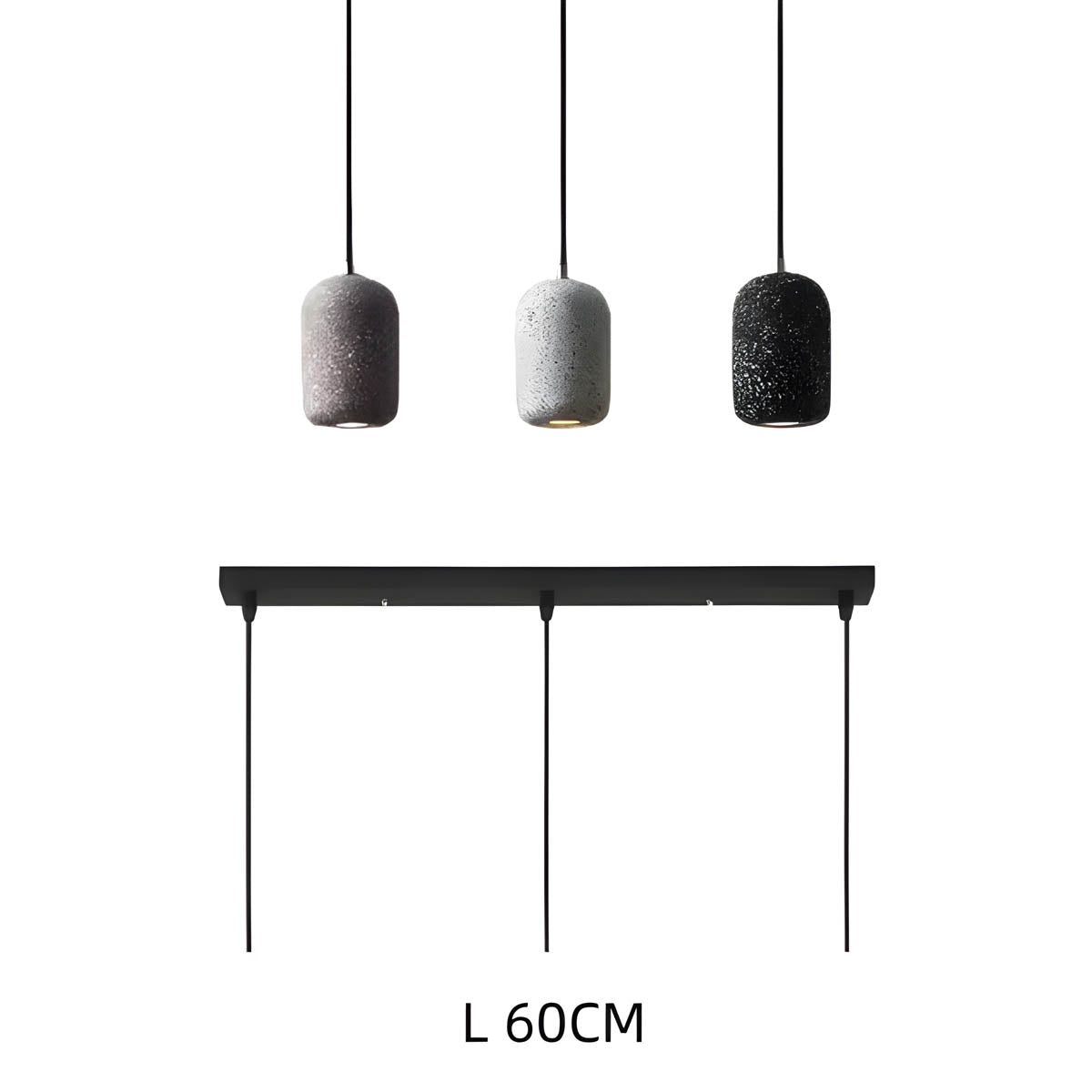 Lampa wisząca Averin z żelaza z wyrazistym industrialnym wykończeniem