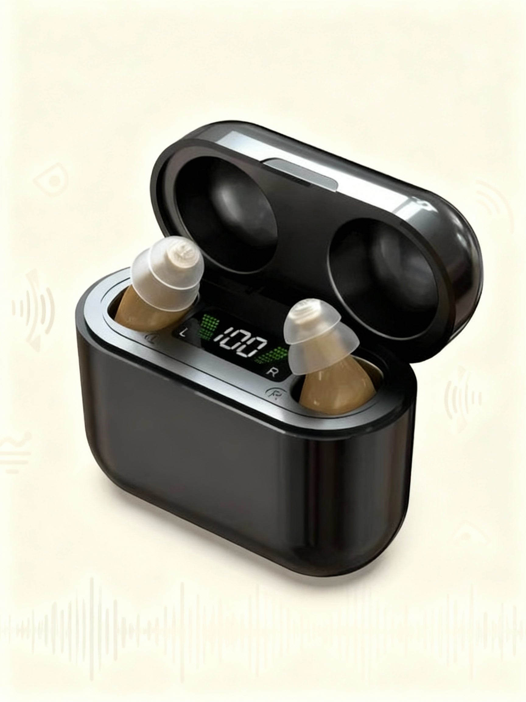 In-Ear Digital Hearing Aids For Tinnitus Relief And Rechargeable Noise Reduction