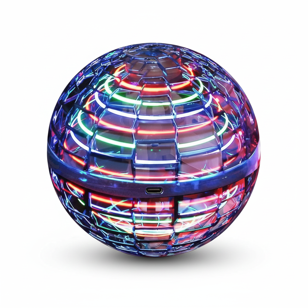 Vortex Orb Flying Ball With USB Rechargeable RGB Flight System And Gyroscopic Boomerang