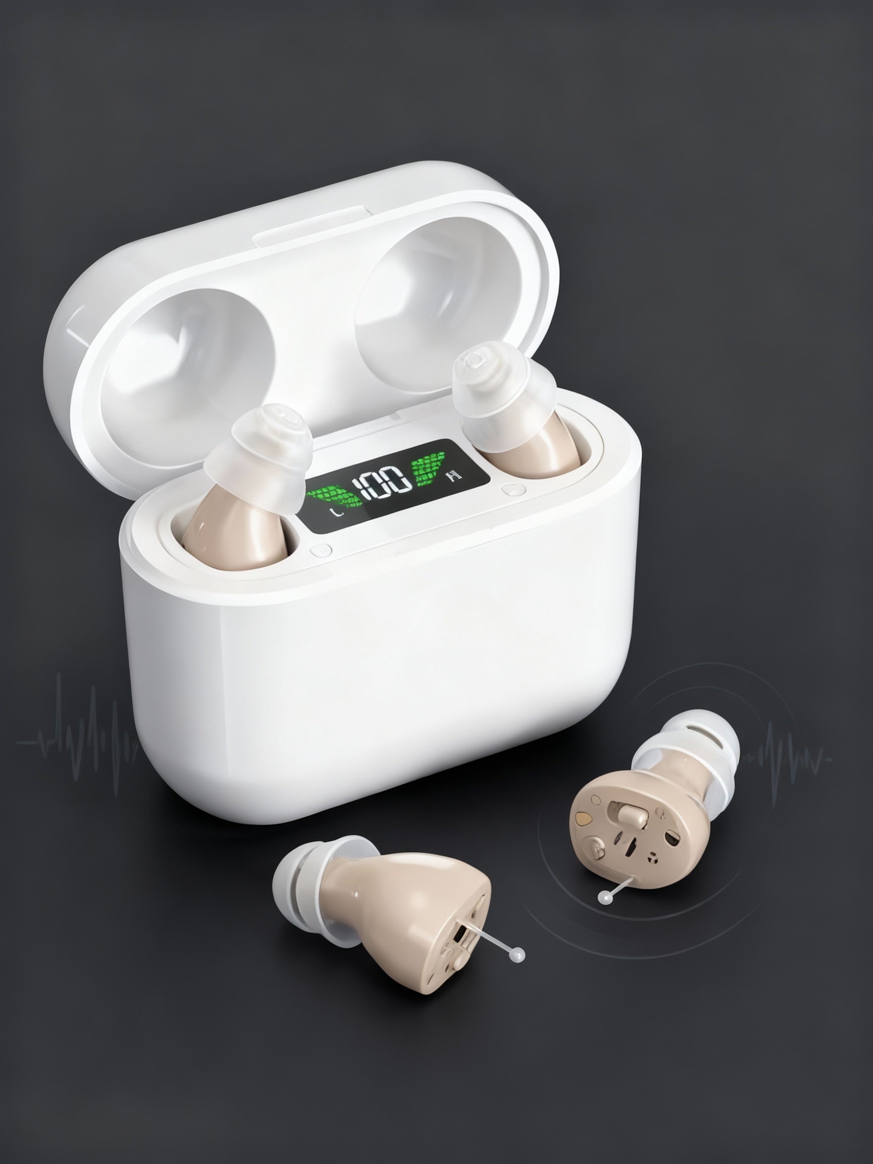 In-Ear Digital Hearing Aids For Tinnitus Relief And Rechargeable Noise Reduction