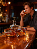 NovaCrest Stallion Inspired 3D Glass Whiskey Decanter For Home Bar