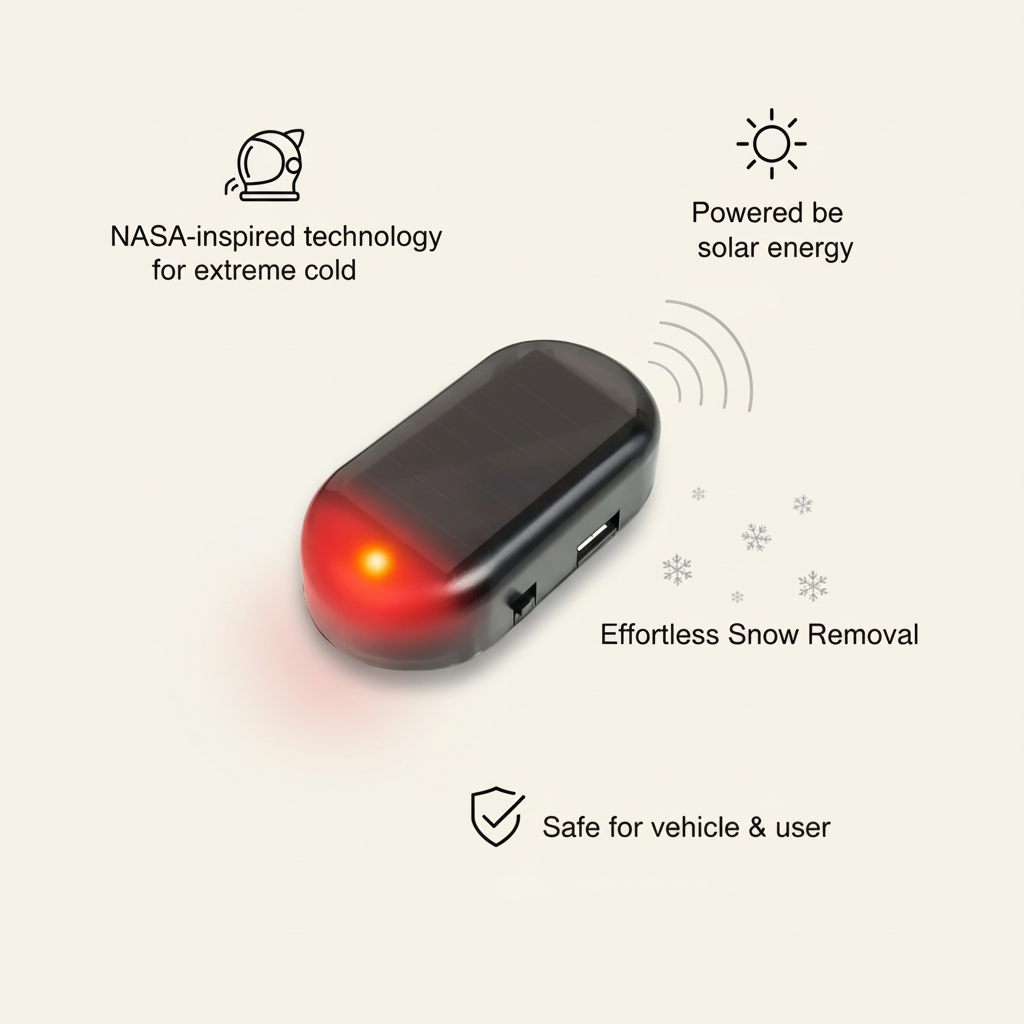 Electromagnetic Snow Removal Device With Molecular Interference Tech Solar Powered
