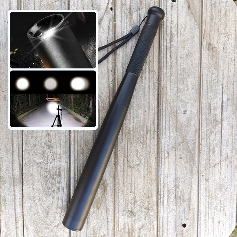 NovaBat Baseball Bat Shaped LED Flashlight Aluminum Alloy With 3 Modes For Emergency