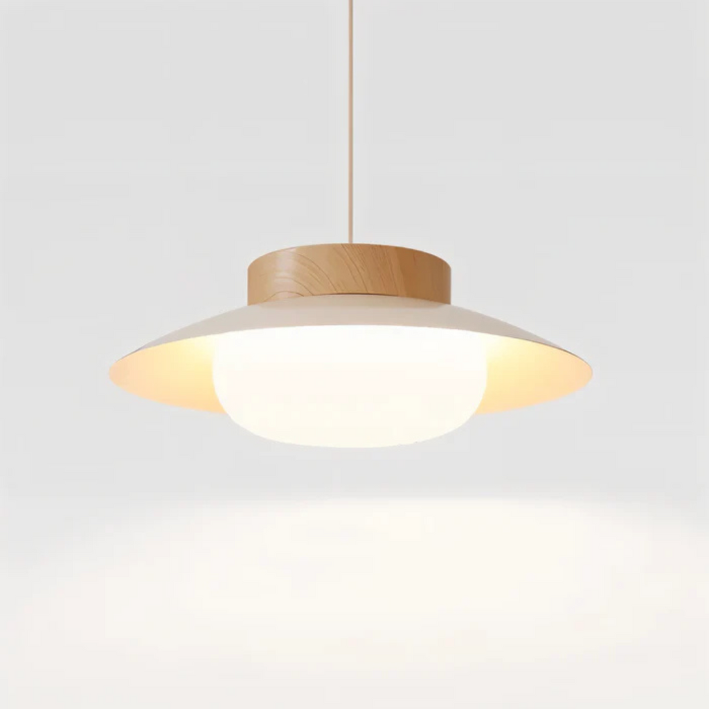 Aurelo Cream Scandinavian Pendant Light for Dining Table
