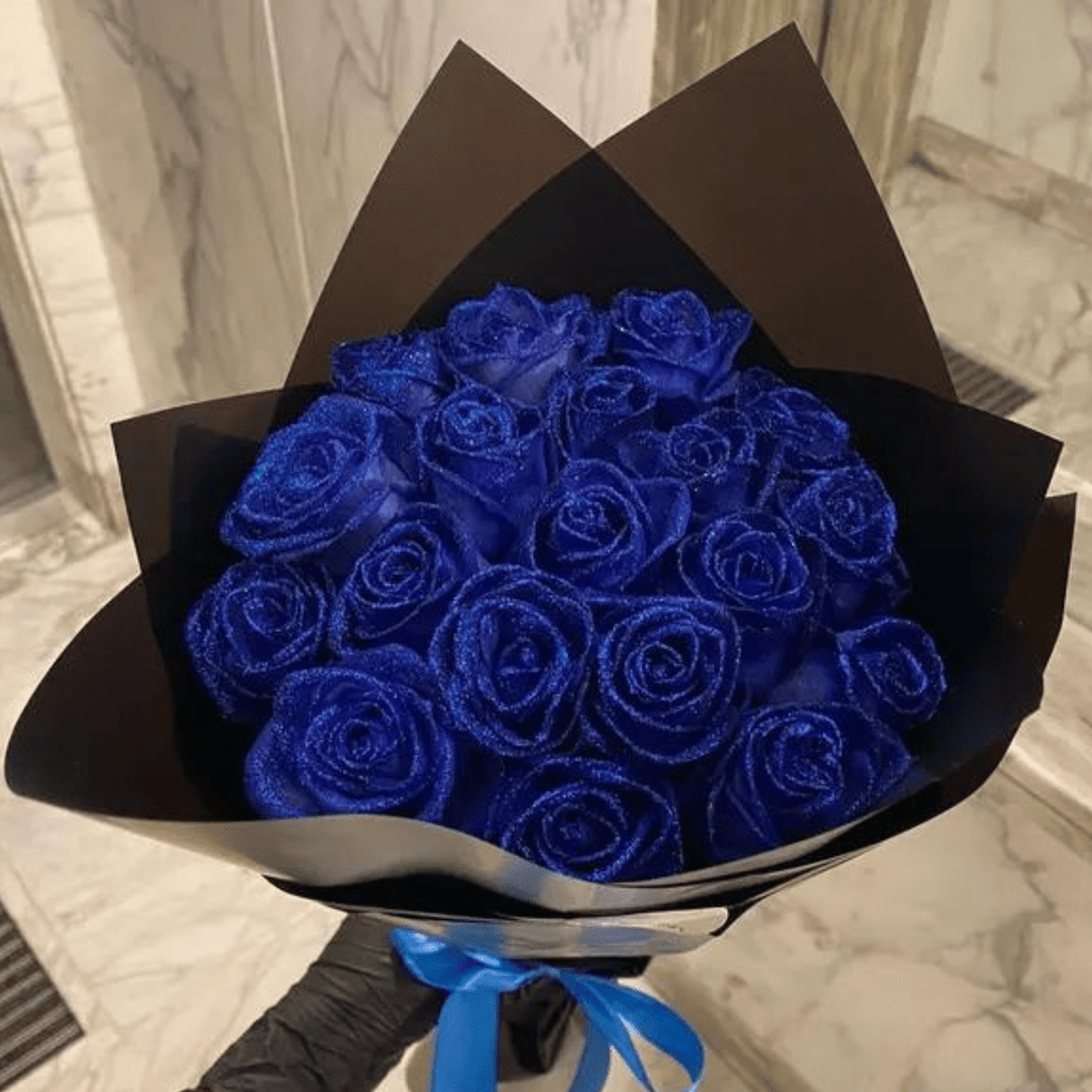 NovaLustre Real Preserved Eternal Bloom Glitter Rose For Romantic Gifts And Decor