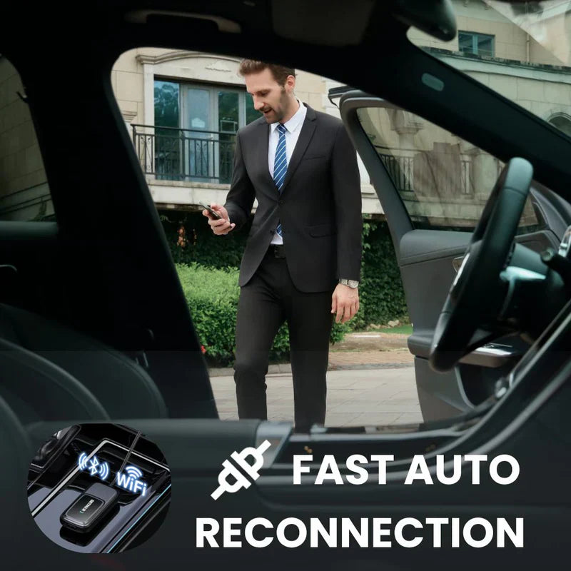 NovaLink Wireless CarPlay and Android Auto Adapter With App Hub