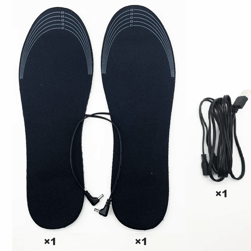 کفی‌های گرم‌شونده قابل شارژ برای چکمه، 8 وات 5 ولت 2 آمپر با منبع تغذیه USB، قابل برش به اندازه، EVA