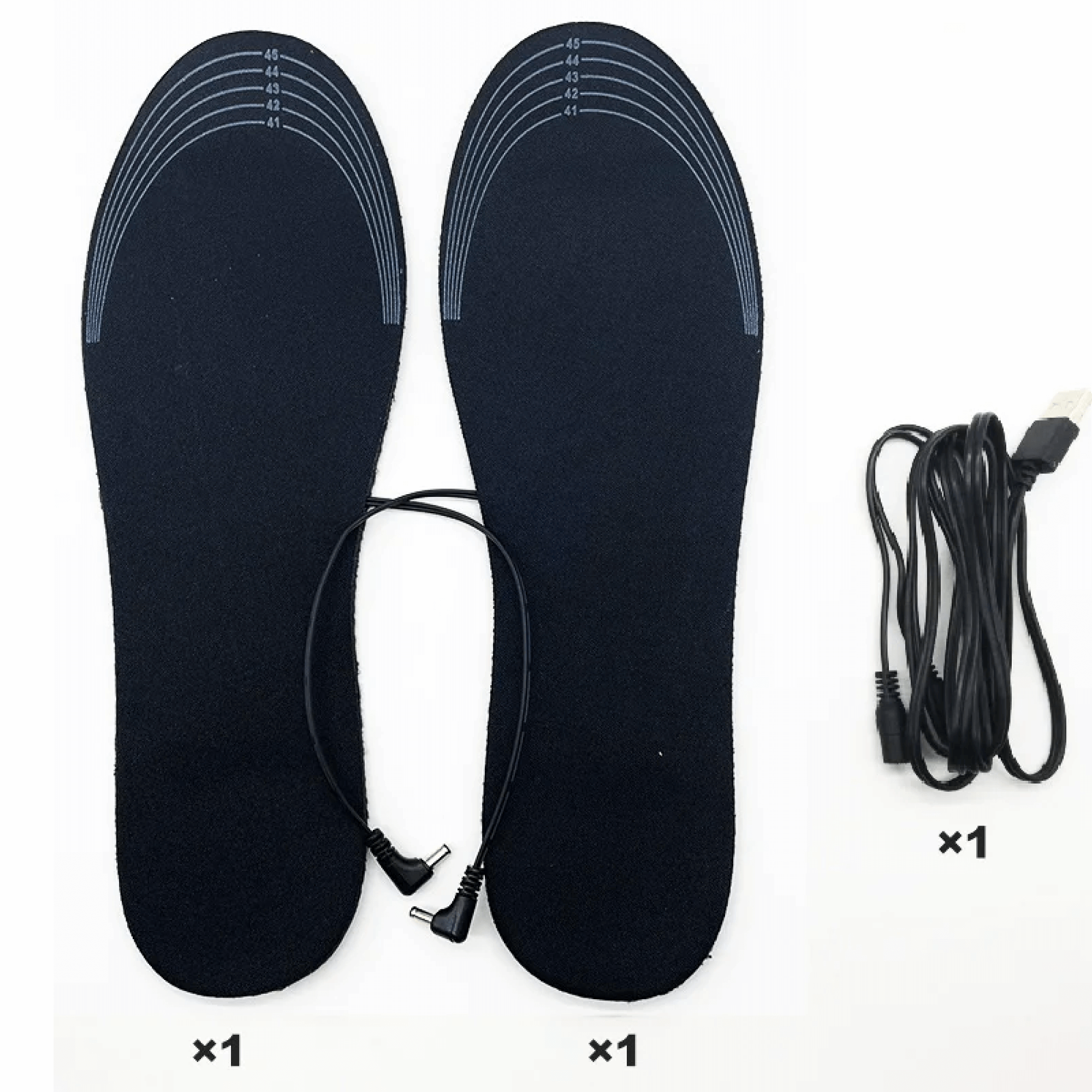 کفی‌های گرم‌شونده قابل شارژ برای چکمه، 8 وات 5 ولت 2 آمپر با منبع تغذیه USB، قابل برش به اندازه، EVA