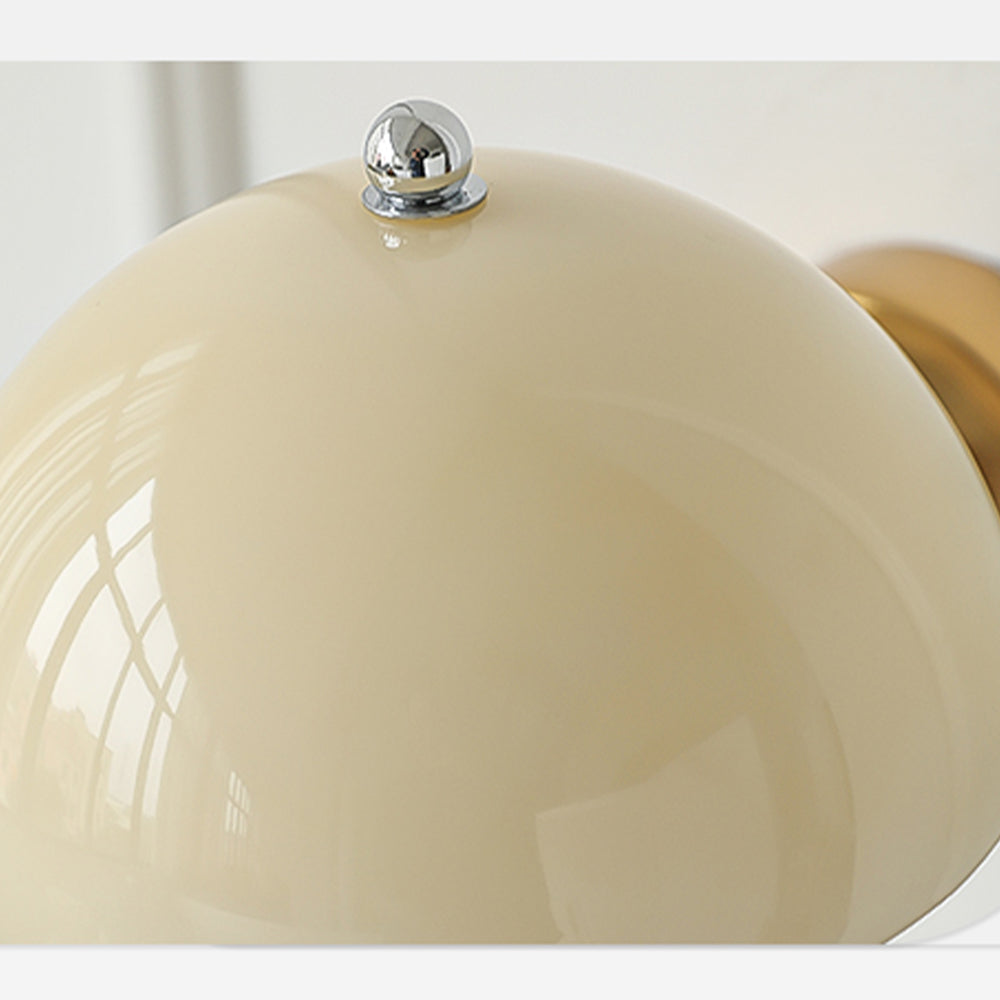 Nástěnné světlo Aurelia Cream Mushroom do chodby s teplým světlem