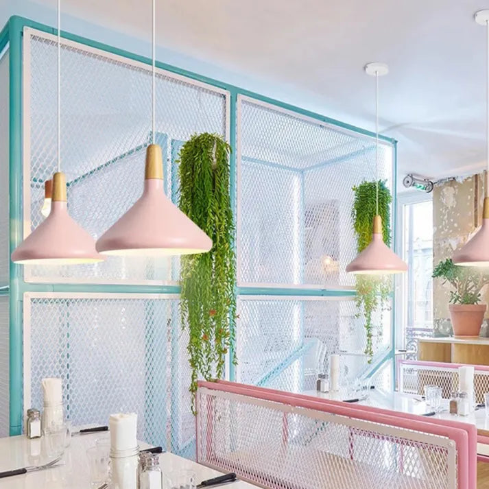 Asterra Macaron Inspired Cone Pendant Light by NyraLume Studio