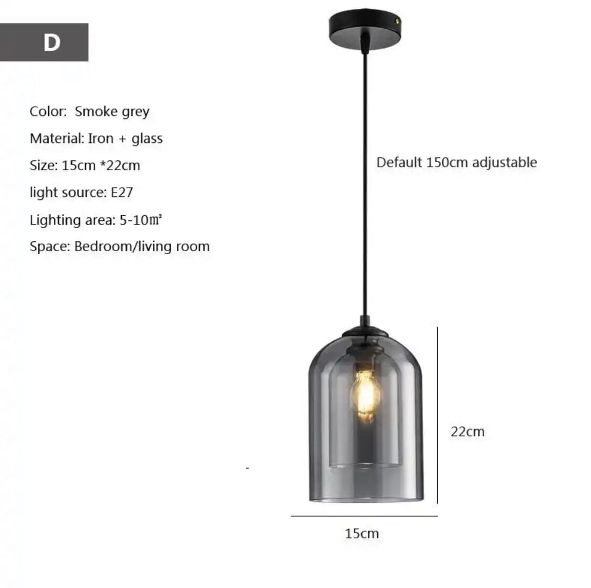 Astrae Nordic Glass Pendant Lights For Modern Kitchens