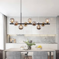 NovaBean Moderne LED Lysekrone med Glassten og Jern