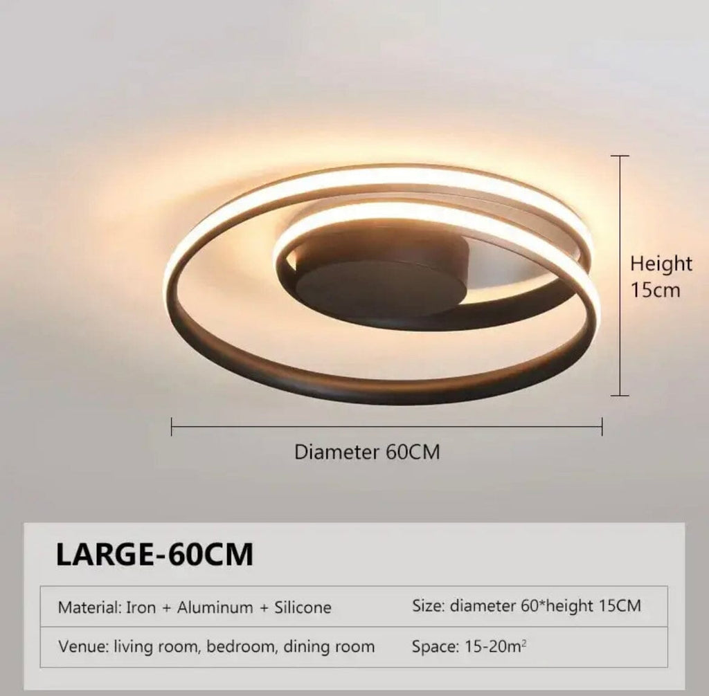 NovaLume Ceiling Lamp | Modern Bedroom Lighting Fixture