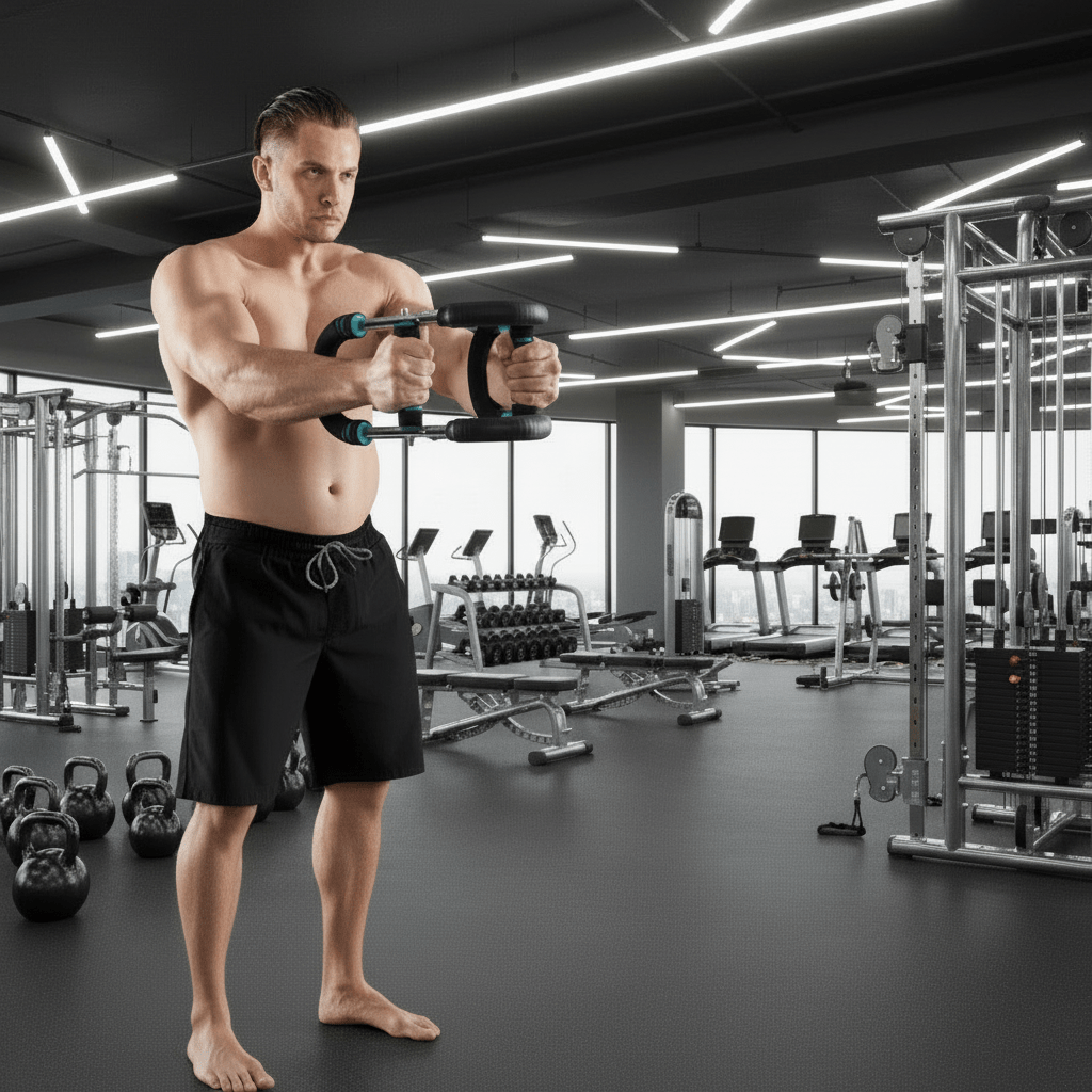 NovaFlex Adjustable Power Twister For Forearms, Triceps And Chest Bar
