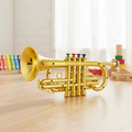 Kindertrompet Speelgoed Met 4 Kleppen, Educatief Instrument Voor Kinderen ABS Plastic