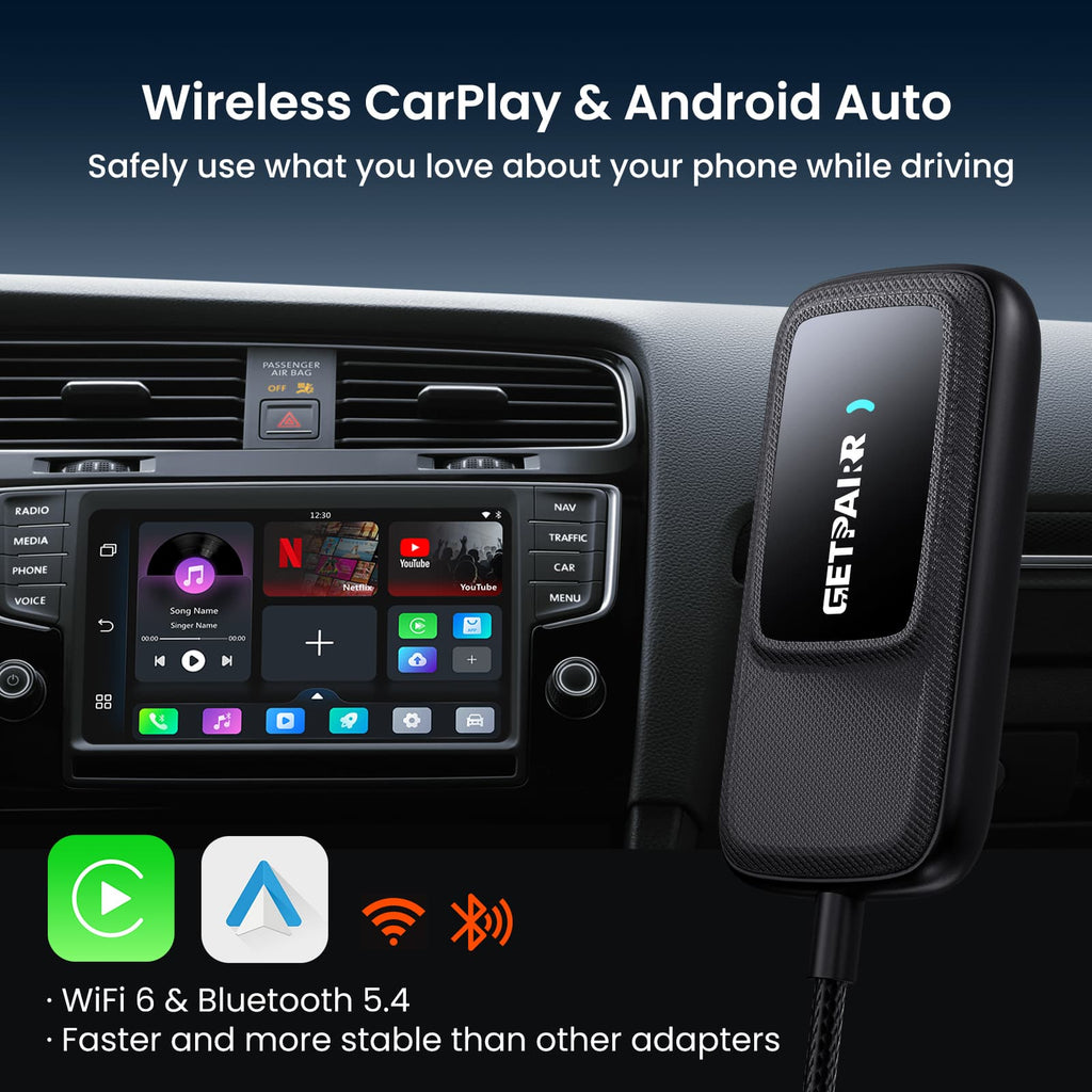 NovaLink Wireless CarPlay and Android Auto Adapter With App Hub