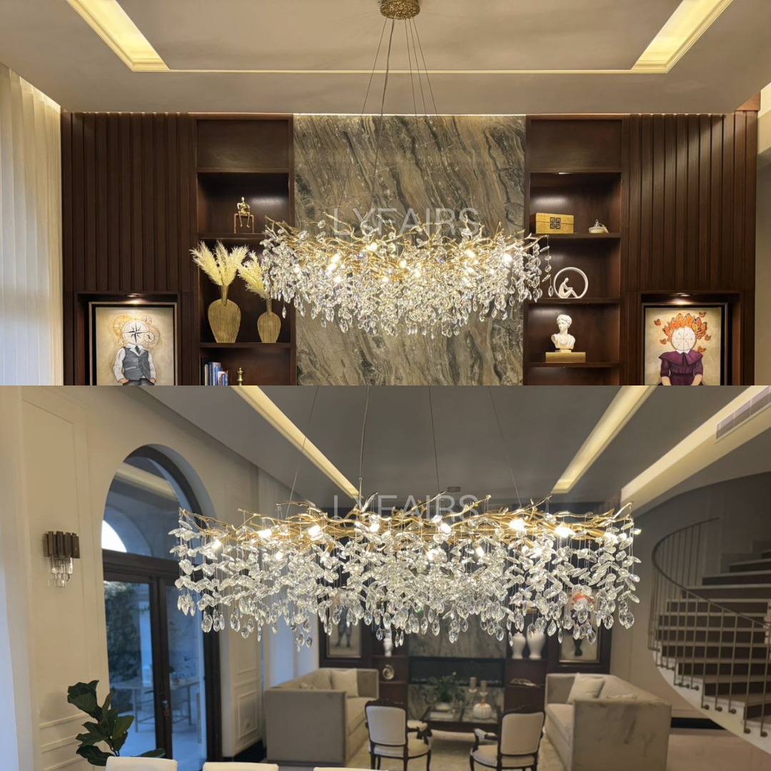 Lampadario a Bracci in Cristallo Stile Francese per Case Moderne