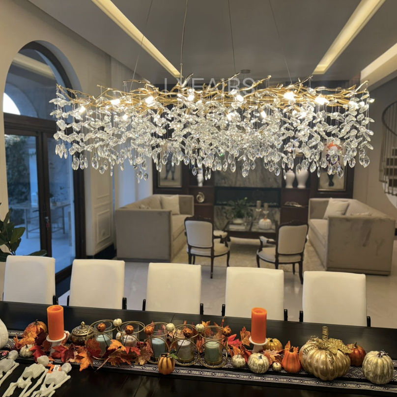 Lampadario a Bracci in Cristallo Stile Francese per Case Moderne
