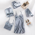 Women's Satin Pajama Set for Breathable Sleepwear Comfort