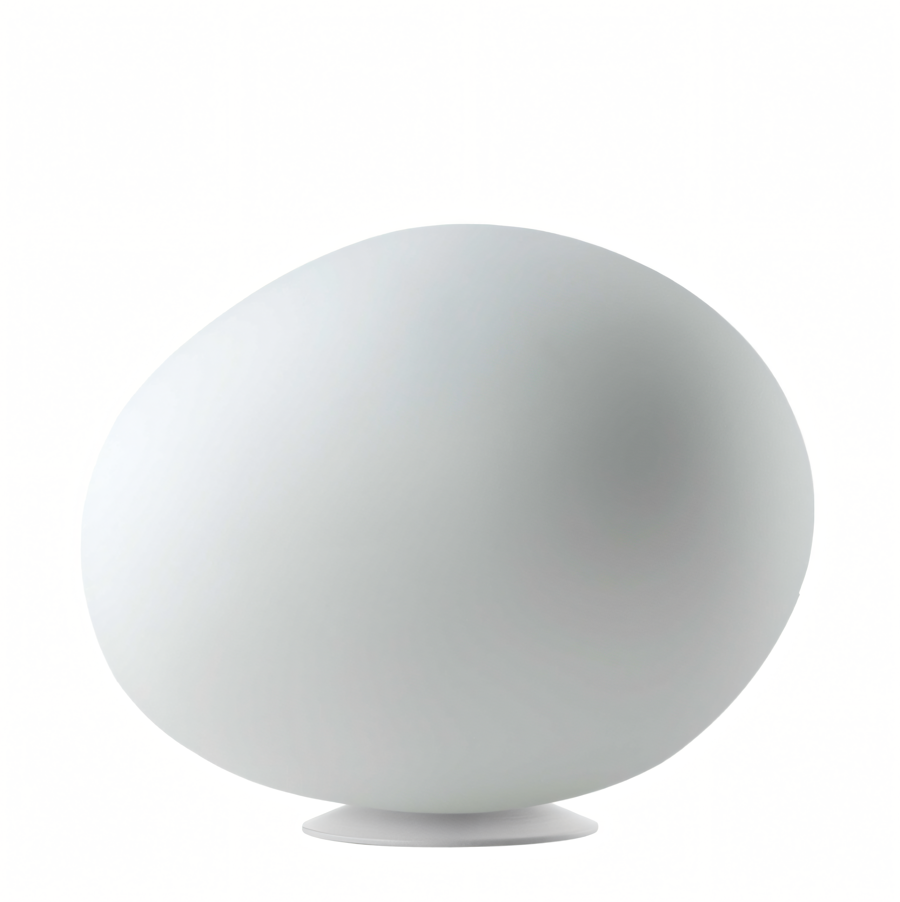 Pebbleform Table Lamp Hand Blown Acid Etched Glass and Metal in Multiple Sizes