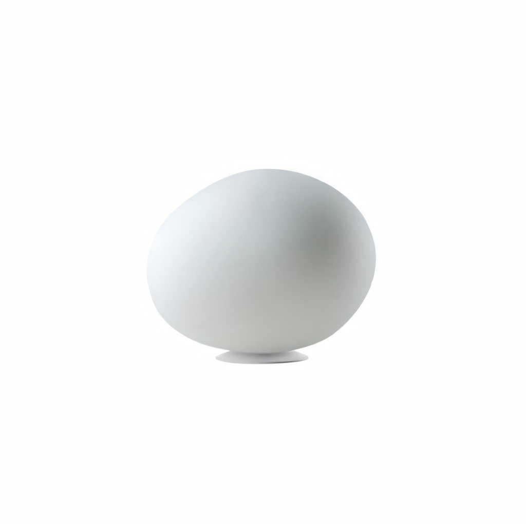 Pebbleform Table Lamp Hand Blown Acid Etched Glass and Metal in Multiple Sizes