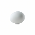 Pebbleform Table Lamp Hand Blown Acid Etched Glass and Metal in Multiple Sizes