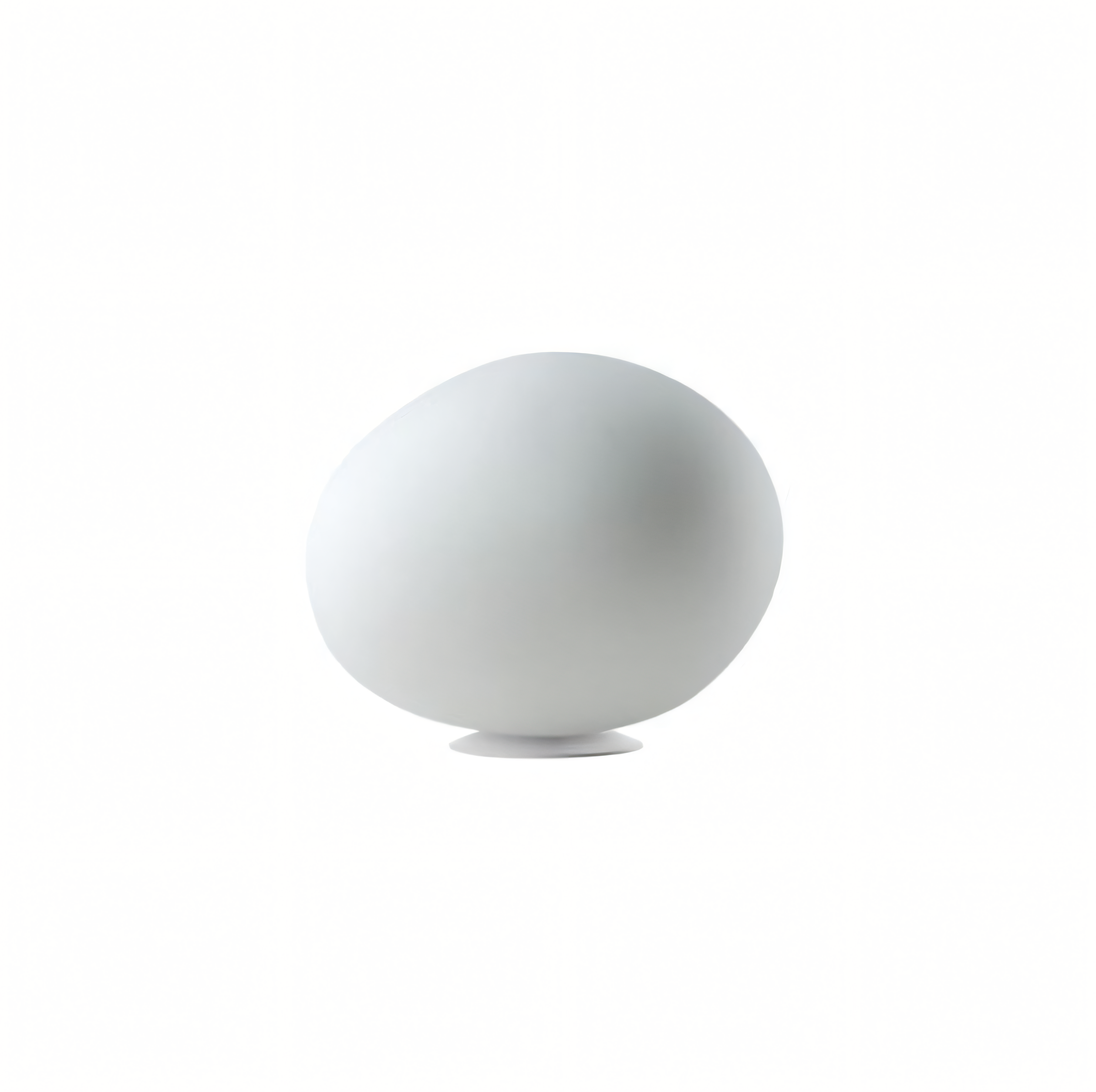 Pebbleform Table Lamp Hand Blown Acid Etched Glass and Metal in Multiple Sizes